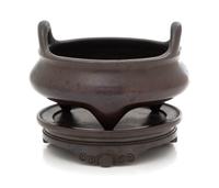 A Bronze Tripod Incense Burner Diameter 5 3/4 inches — 19TH/EARLY 20TH CENTURY