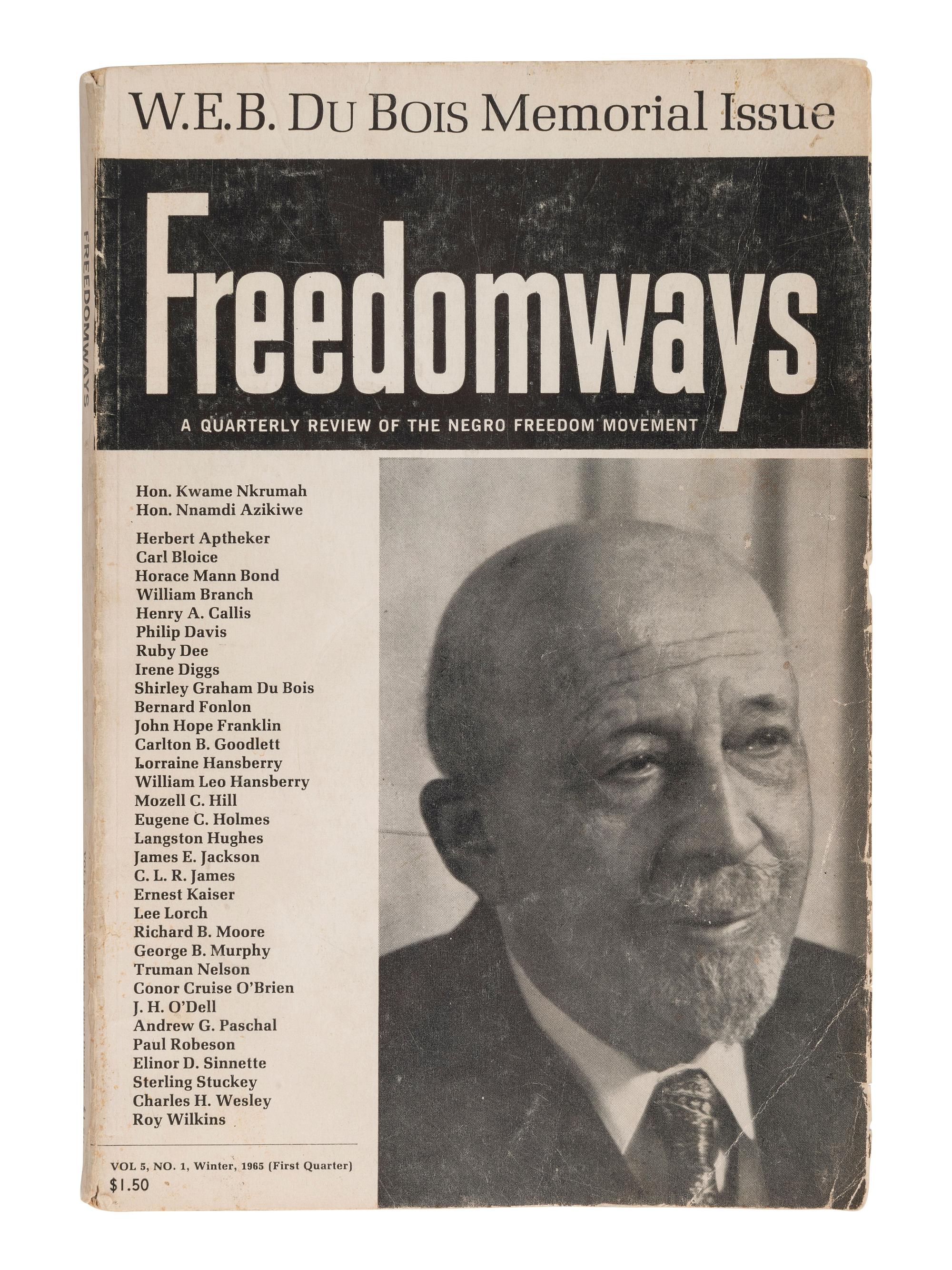 [DU BOIS, W. E. B.]. A Souvenir Program in Memory of Dr. William E. Burghardt Du Bois 1868-1963 .