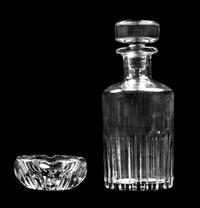 Two Baccarat Glass Articles Height of taller 10 inches. — 20TH CENTURY