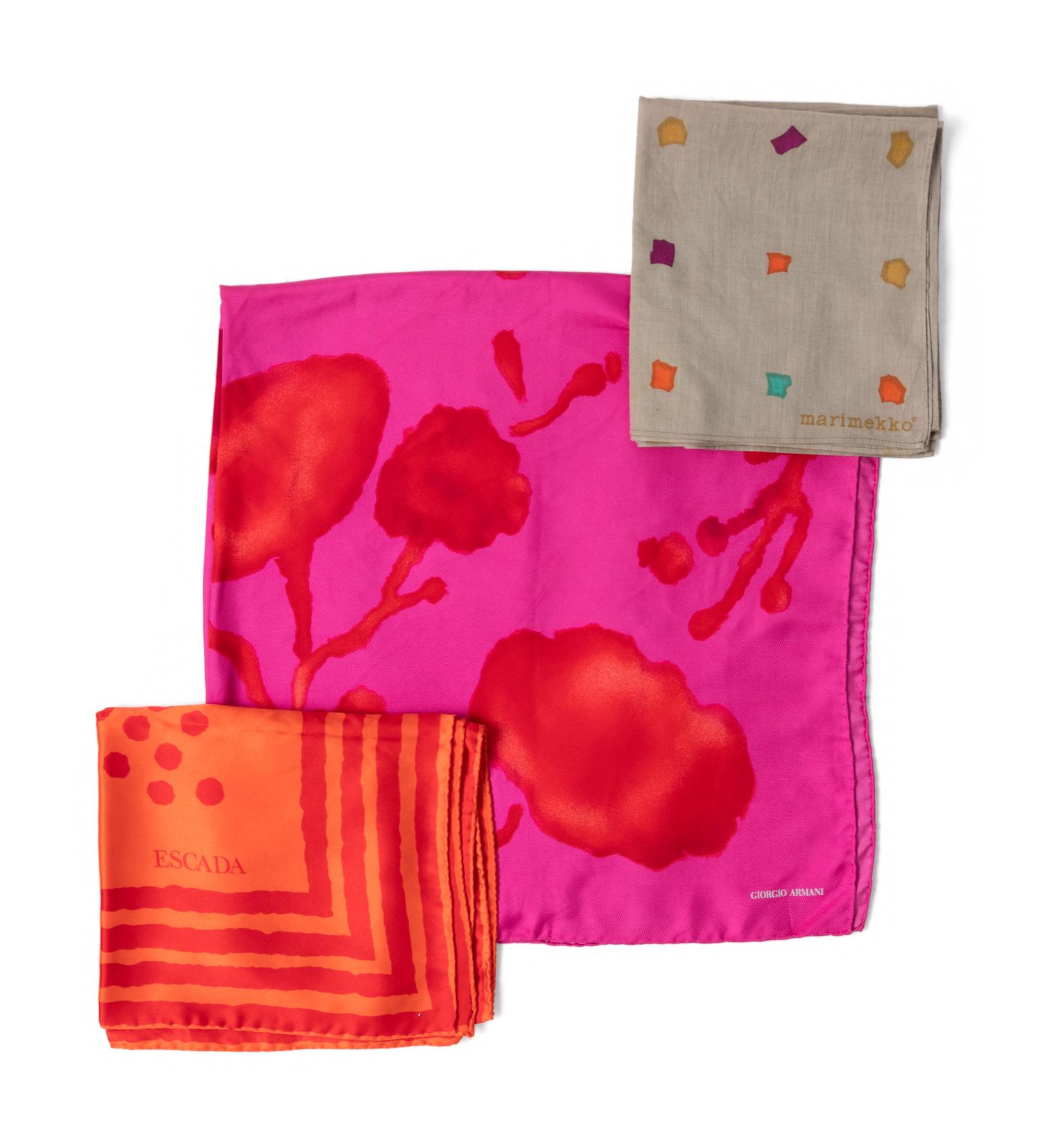 Group of 18 Designer Scarves & Shawls, 1960-2000s