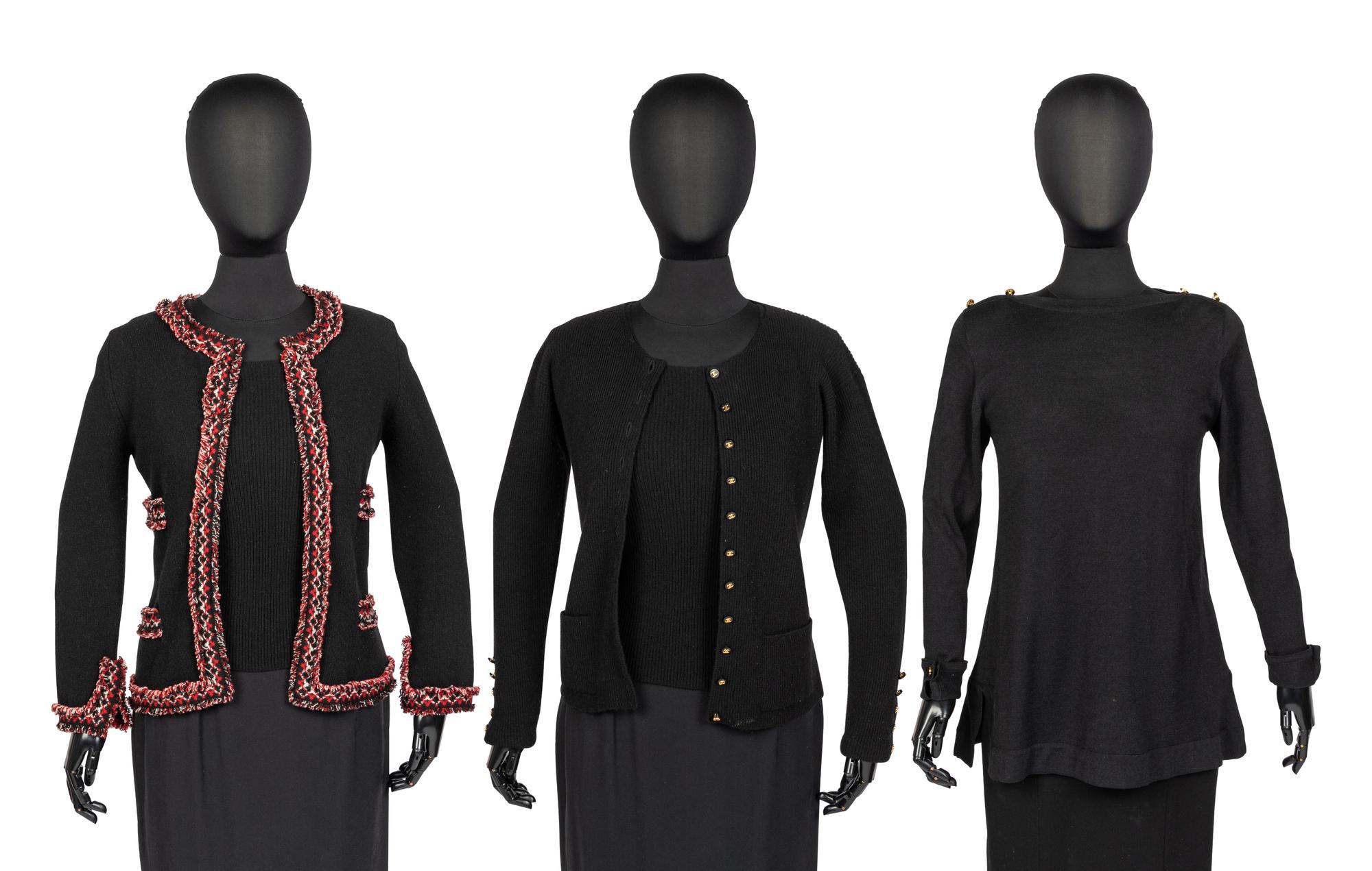 Four Chanel Items: One Twinset, One Sweater & One Cardigan, 1990-2000s