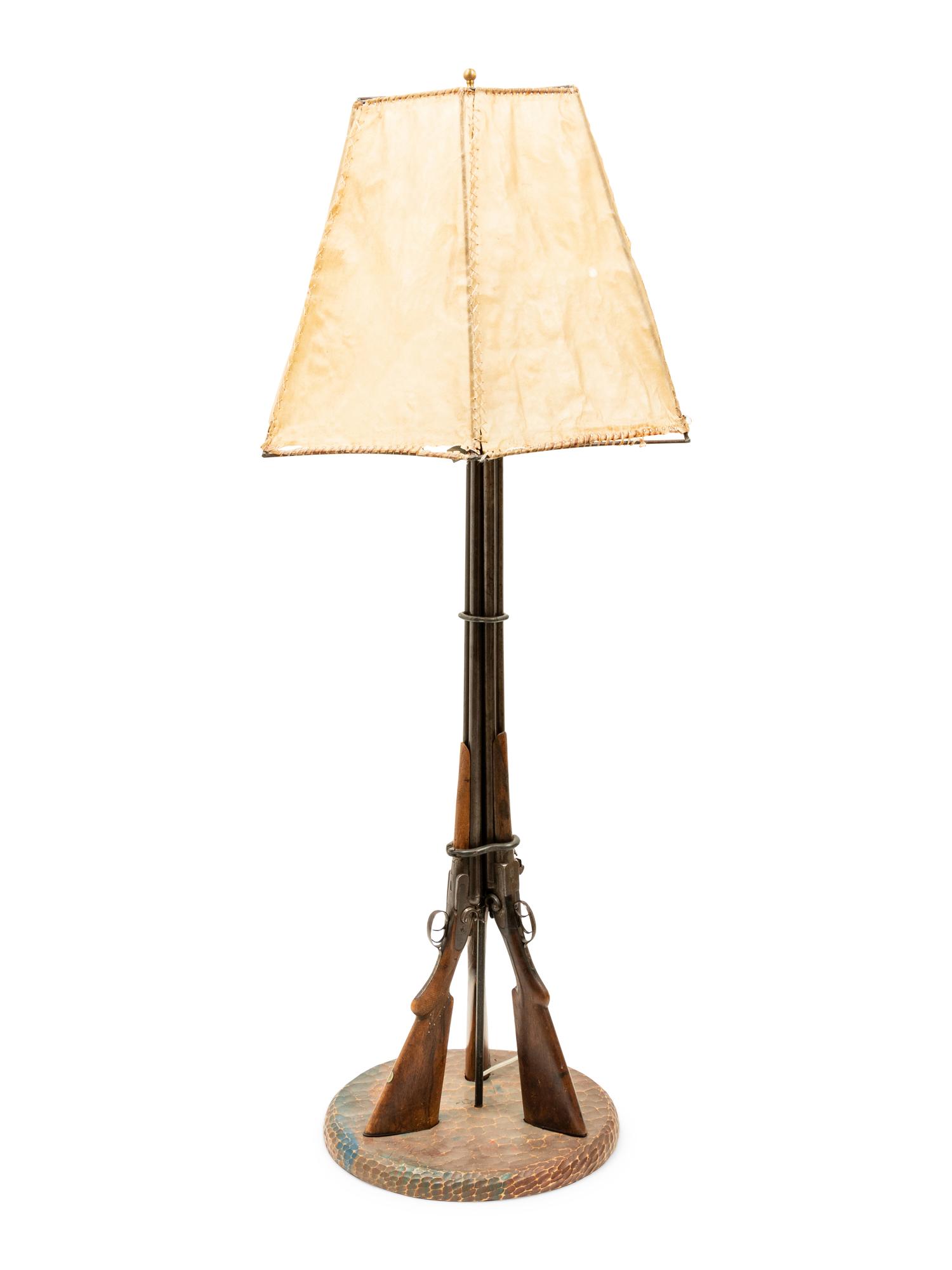 A Western Style Shotgun Floor Lamp