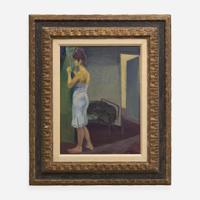 Raphael Soyer (American, 1899–1987) Untitled (Woman in Interior)