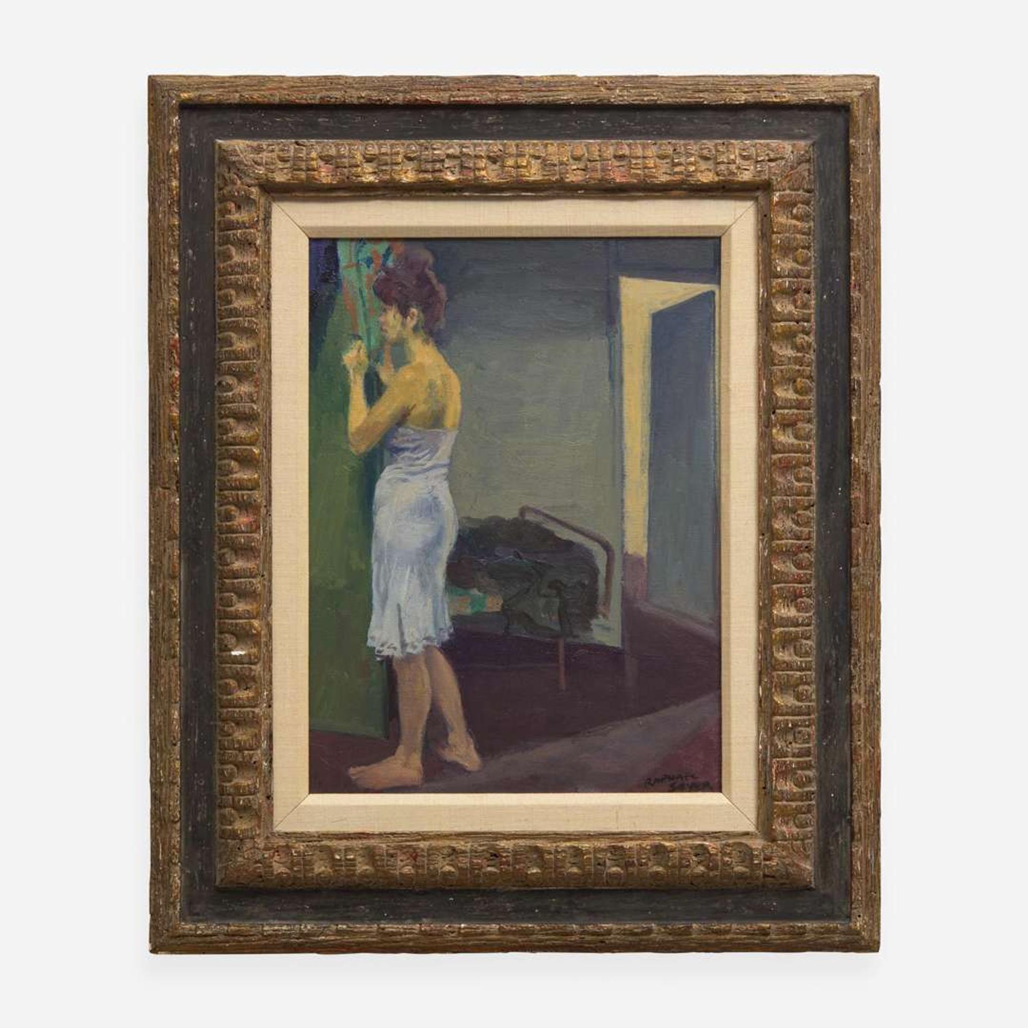 Raphael Soyer (American, 1899–1987) Untitled (Woman in Interior)