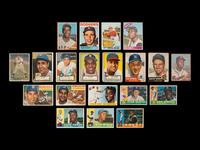 A Shoebox Collection of 1950s-60s Topps Baseball Cards Including Multiple Hall of Famers,
