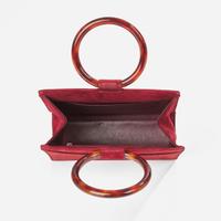 A Rare Vintage Chanel Burgundy Suede Handbag Chanel