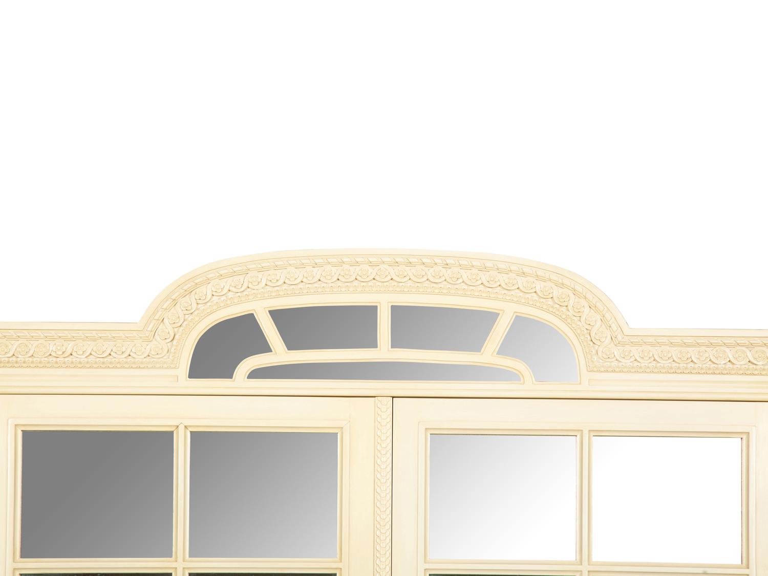 A Louis XVI Style White Painted Four-Door Armoire by Julia Gray, New York