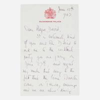 [Autographs & Manuscripts] Elizabeth II Autograph letter, signed