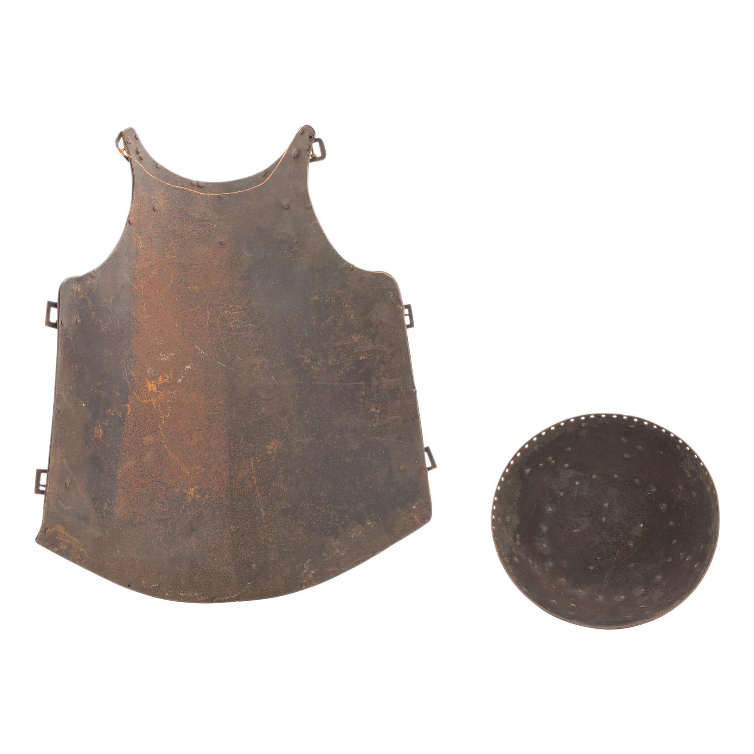 Indian Breastplate and Khula Khud Helmet