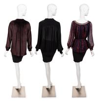Three Designer Tops: One Yves Saint Laurent, One Calvin Klein, One Ungaro, 1970-90s