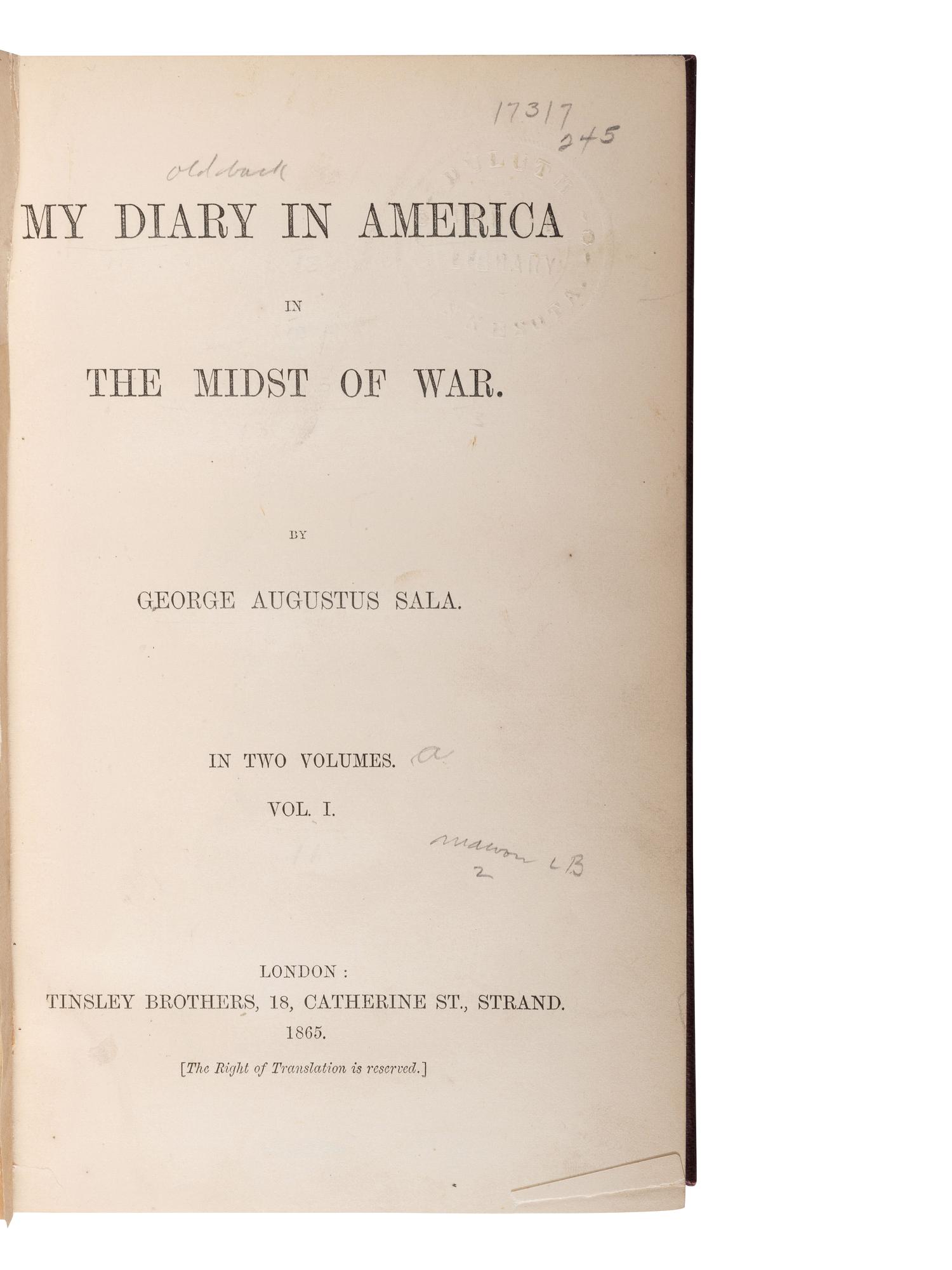 [CIVIL WAR - POLITICS]. A group of biographies and histories regarding Civil War-era personalities, comprising: