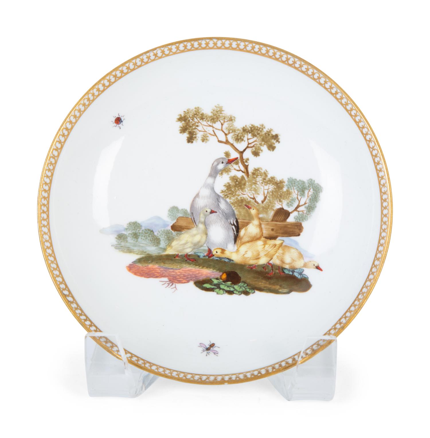 A Meissen Marcolini Period Porcelain Teacup and Undertray — 18TH CENTURY