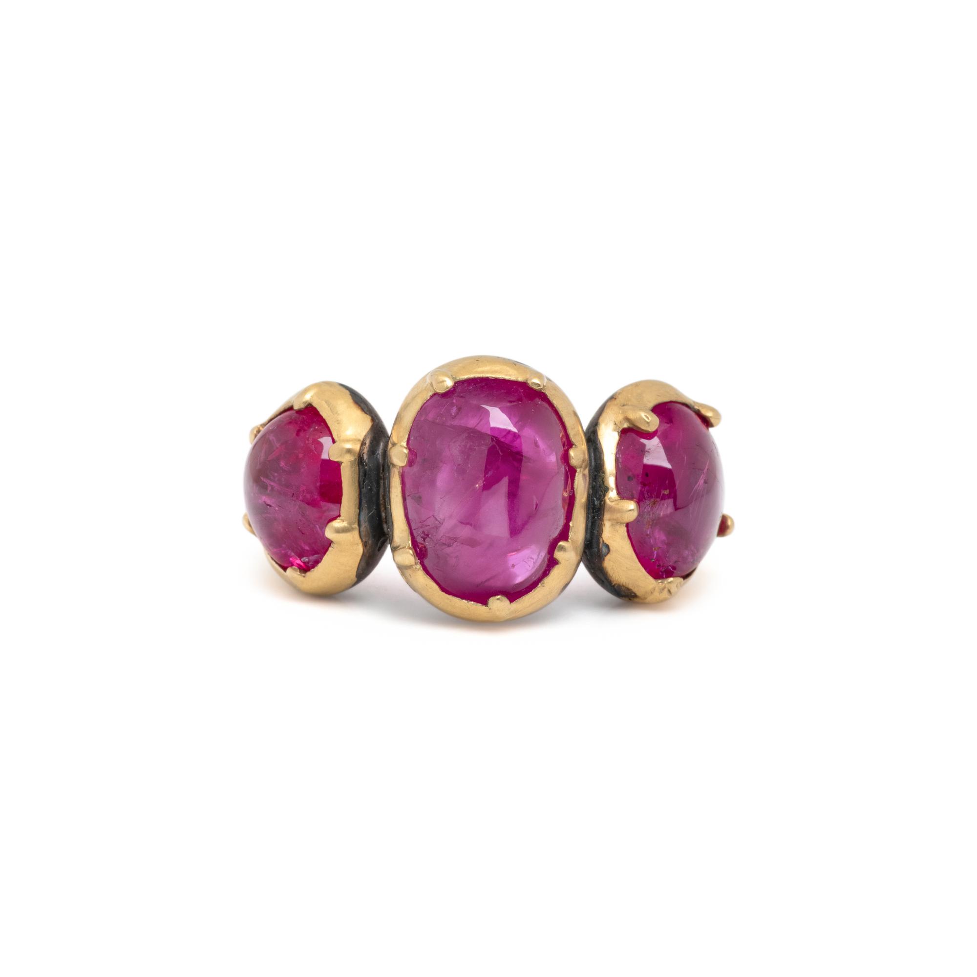 UNHEATED BURMESE RUBY RING