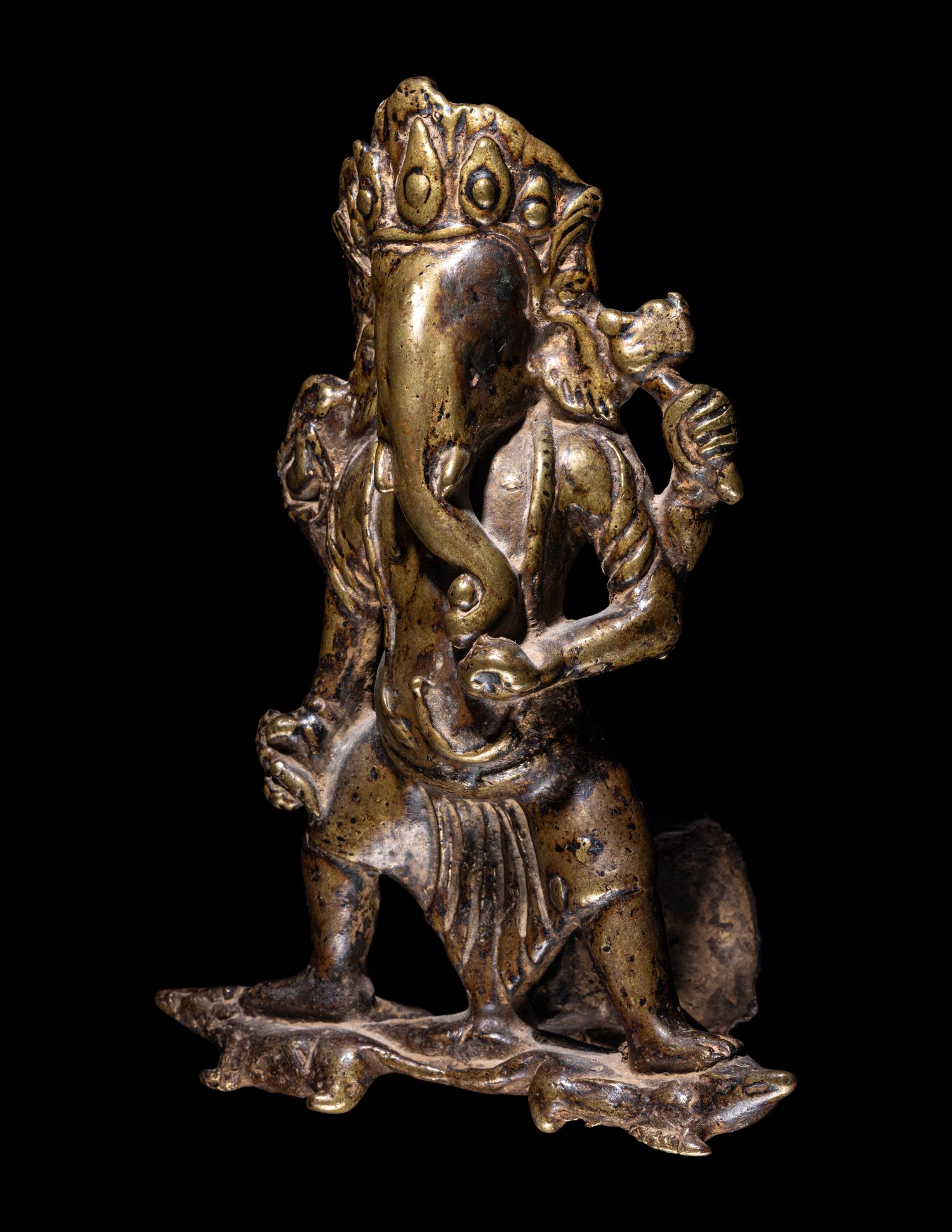An Indian Brass Figure of Ganesha