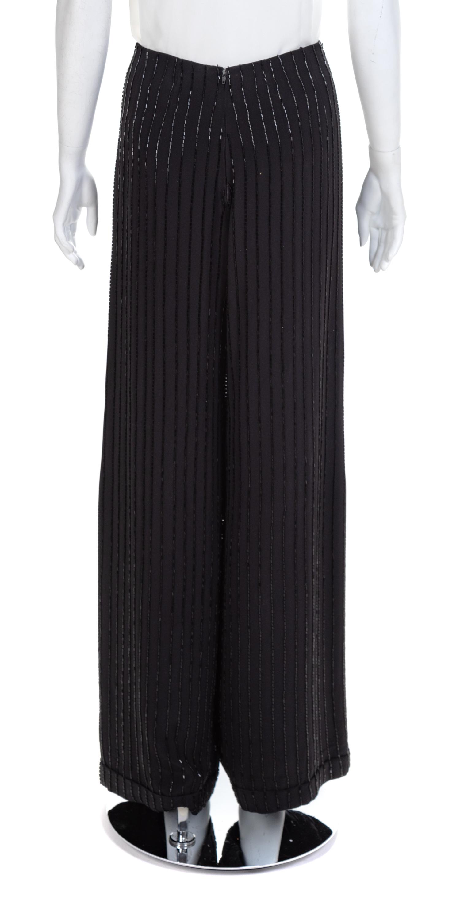 Three Pairs of Beaded Pants, 1980-2000s No size labels