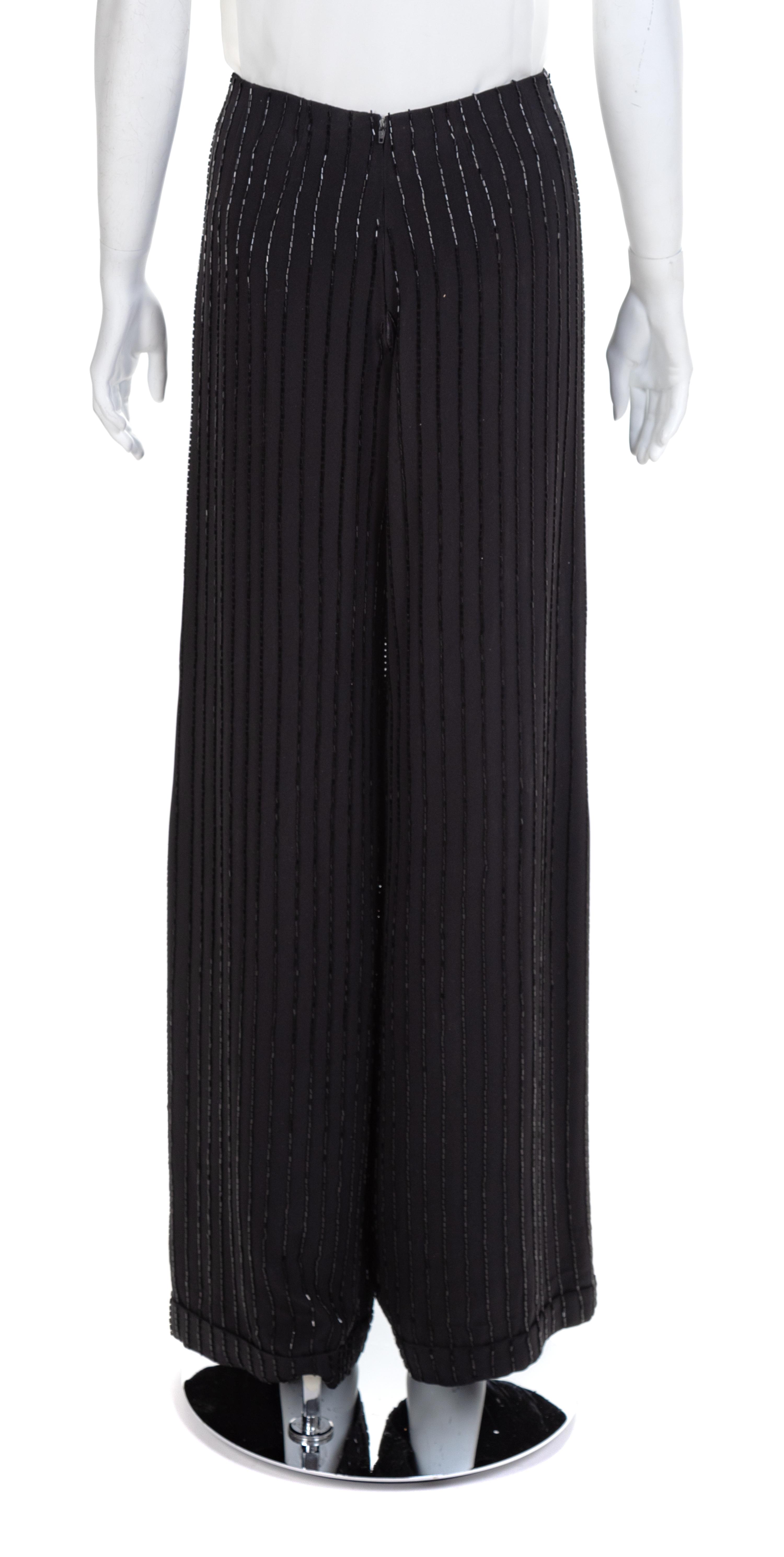 Three Pairs of Beaded Pants, 1980-2000s No size labels