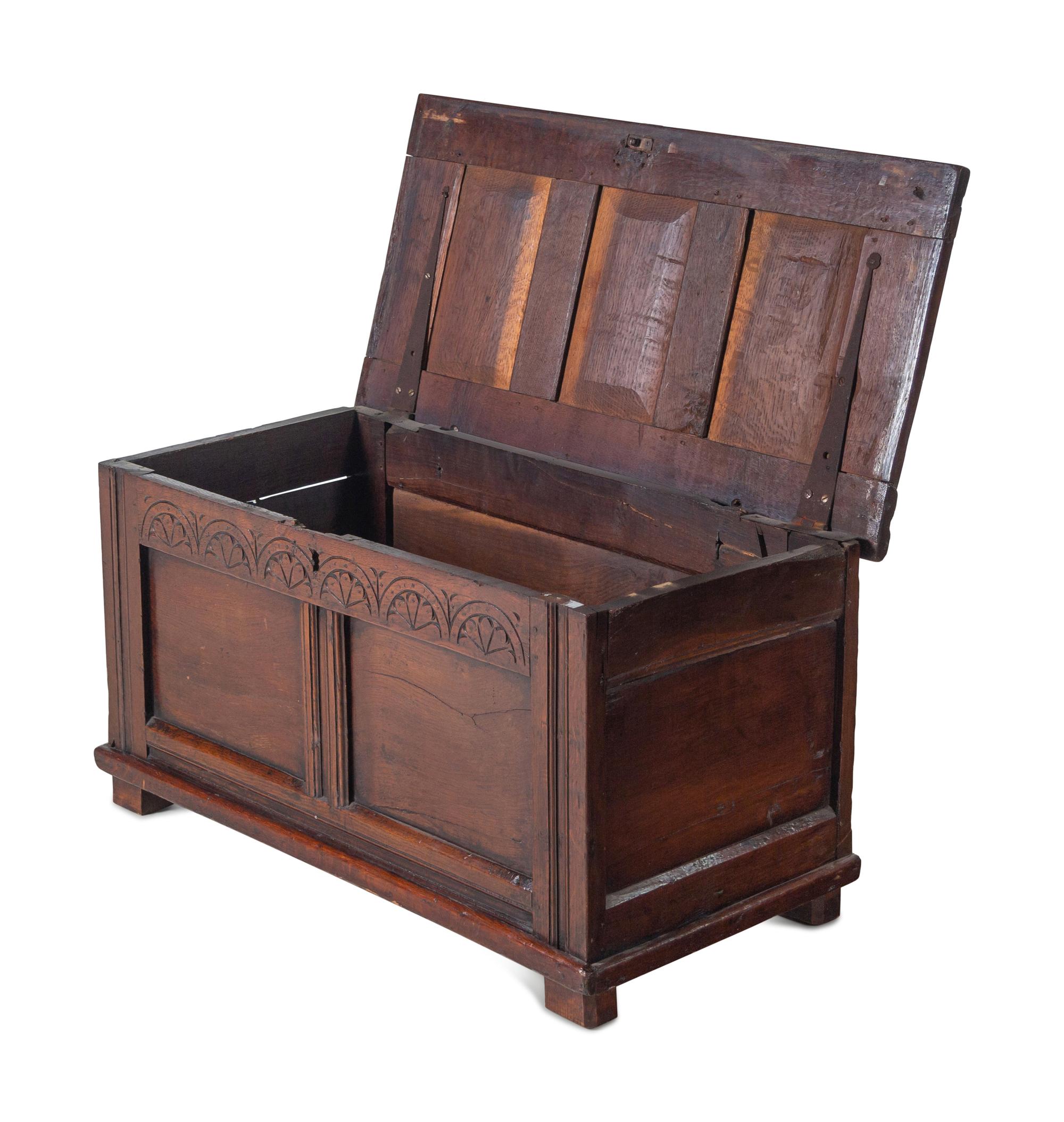 A William and Mary Oak Blanket Chest