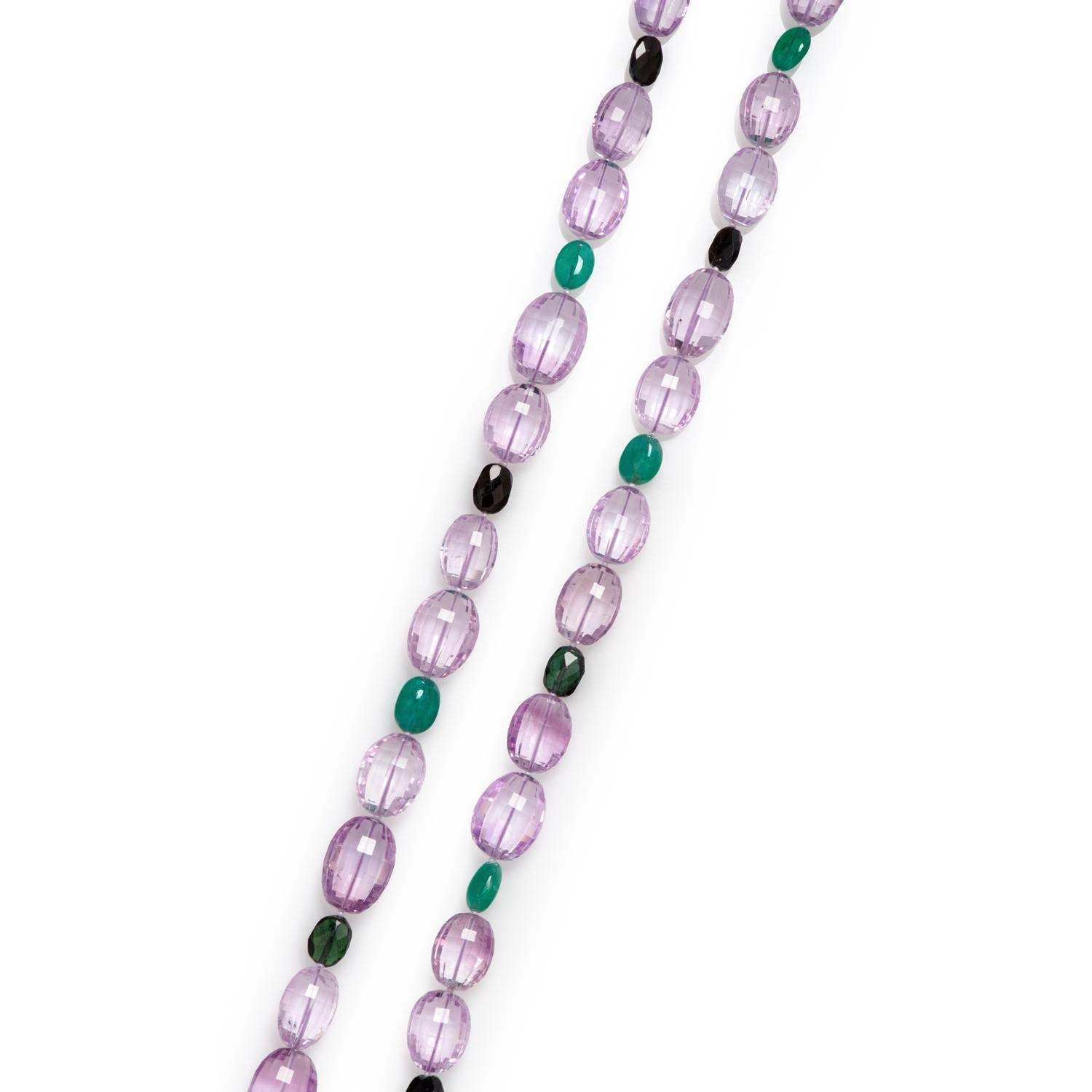 MULTIGEM BEAD NECKLACE