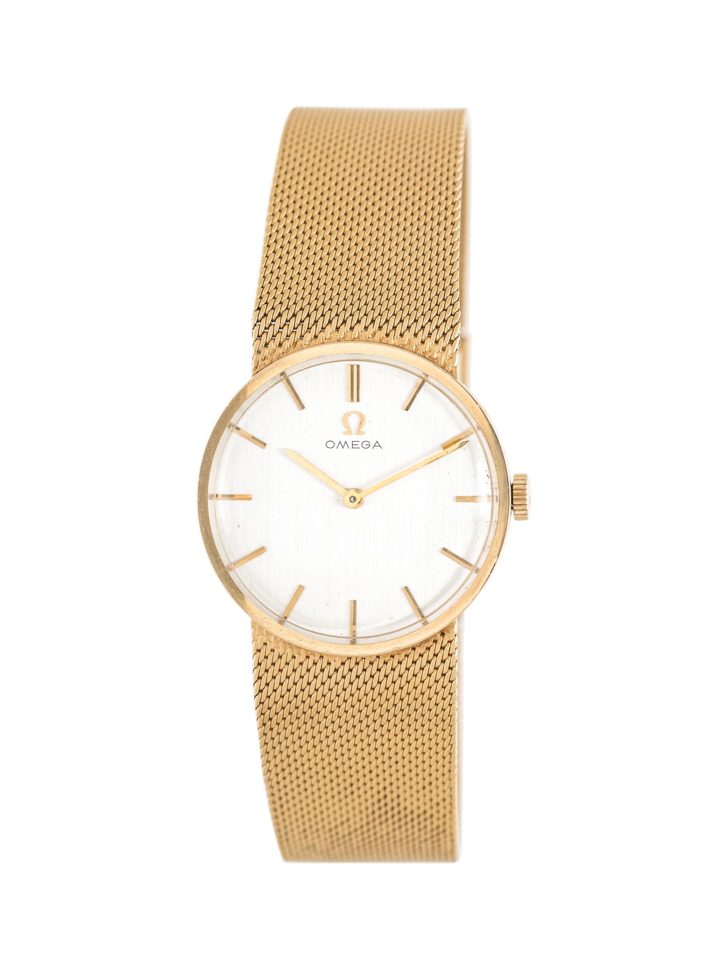 OMEGA, 14K YELLOW GOLD WRISTWATCH