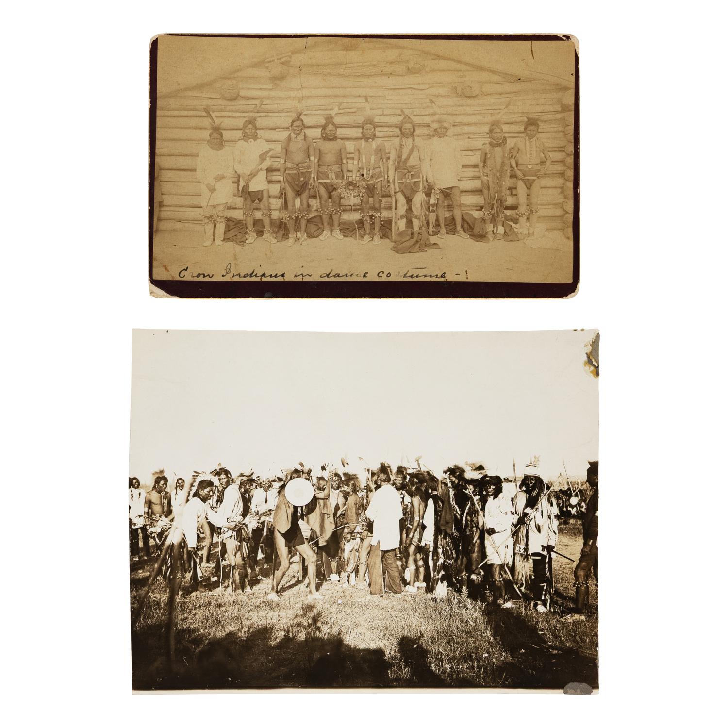 Barry, David F. (1854-1934). A group of 2 photographs of Sioux Indians, including Dancers at Standing Rock Agency.