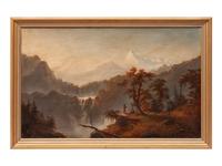 A 19th Century Native American Encampment Scene