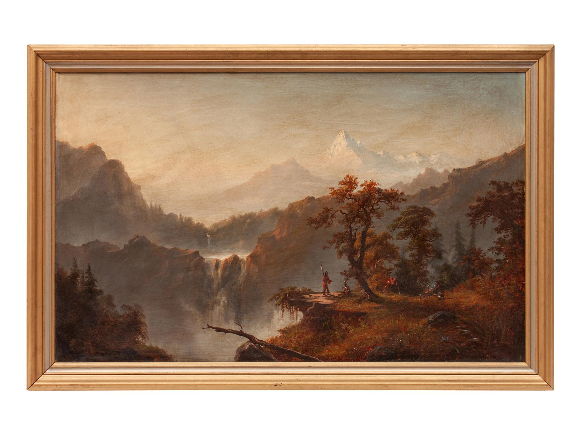 A 19th Century Native American Encampment Scene
