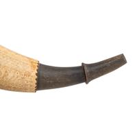 Carved Powder Horn of Revolutionary War Veteran Oliver Marble of Stow, MA