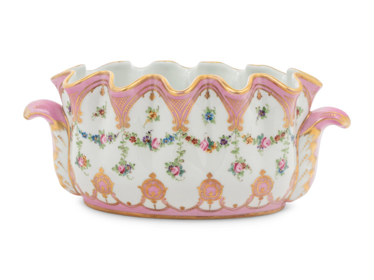 A Porcelaine de Paris Verrière or Jardinière