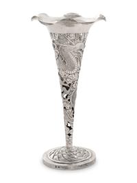 A Chinese Export Silver Vase