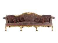 A Pair of George II Oversized Giltwood Canapés