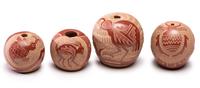 Collection of Miniature Sgraffito Redware Seed Jars Lot is located and will ship from Cincinnati, Ohio.