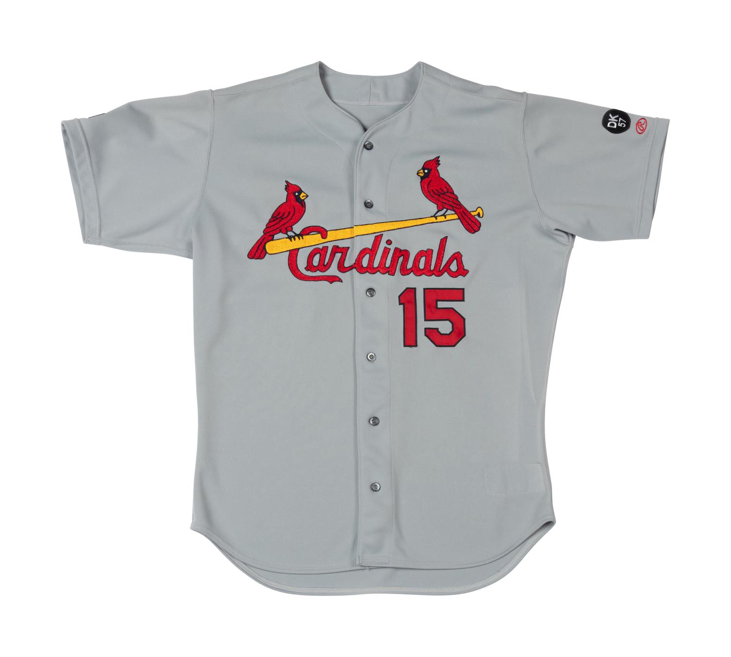 A 2002 Jim Edmonds St. Louis Cardinals Jersey