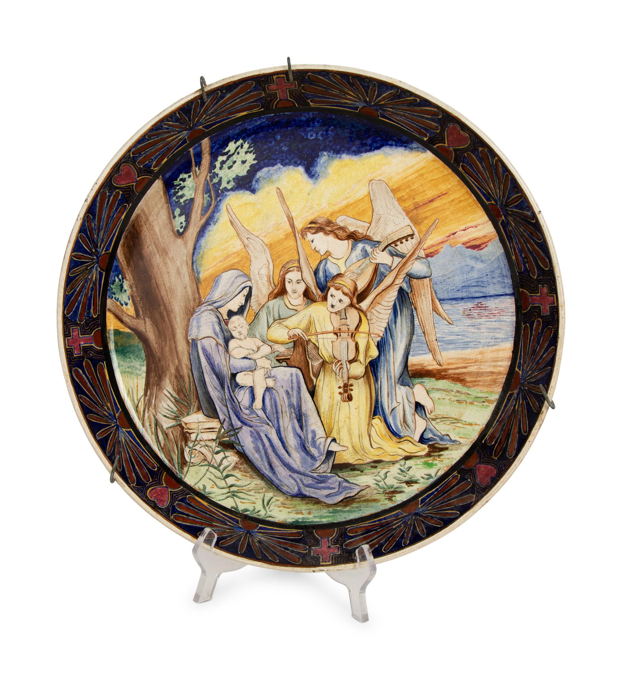 Three Italian Majolica Chargers — 19TH/20TH CENTURY