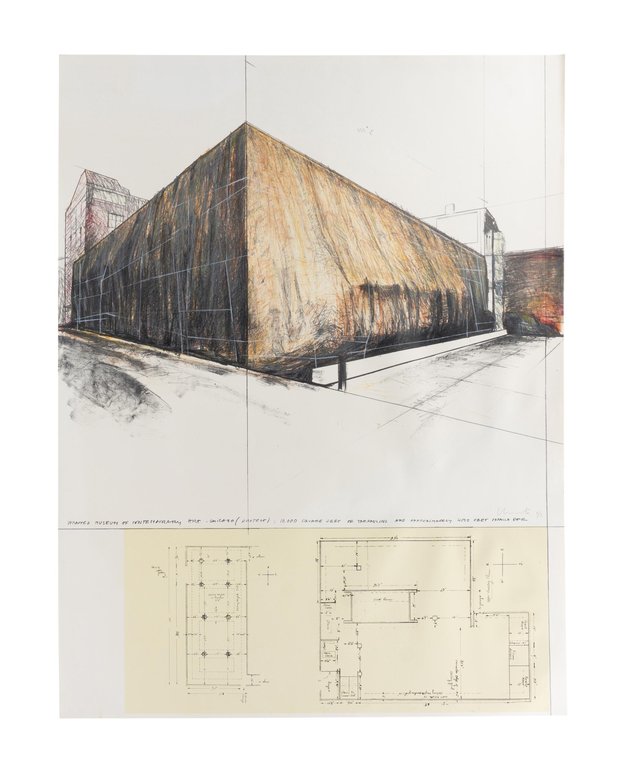 Wrapped Museum of Contemporary Art, Project for Chicago, 1972