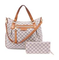 Two Louis Vuitton Damier Azur Items: One Handbag and One Wallet, 2012