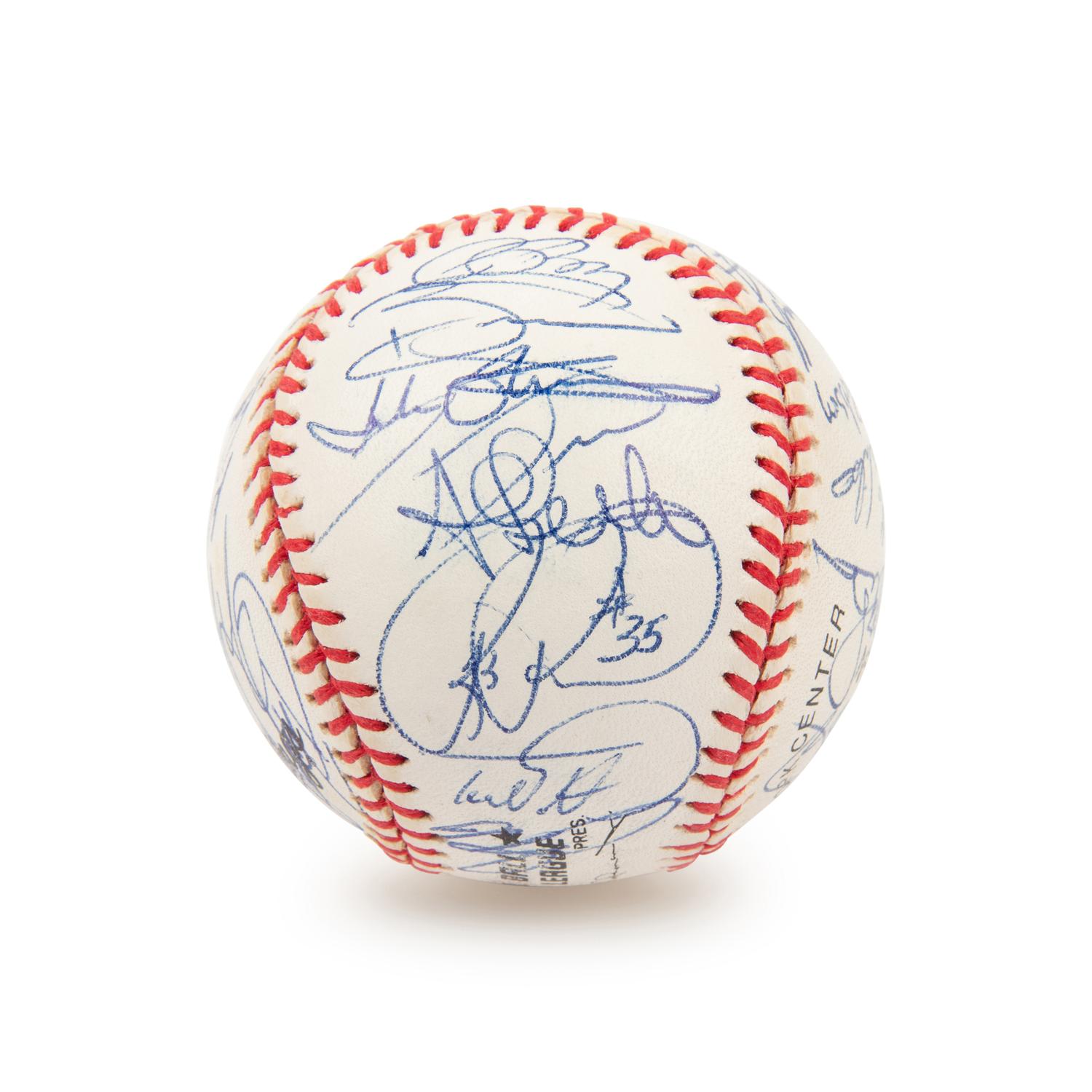 A 2000 National League Champion New York Mets Team Signed Autograph Baseball - 31 Signatures (Beckett Authentication Services Letter)