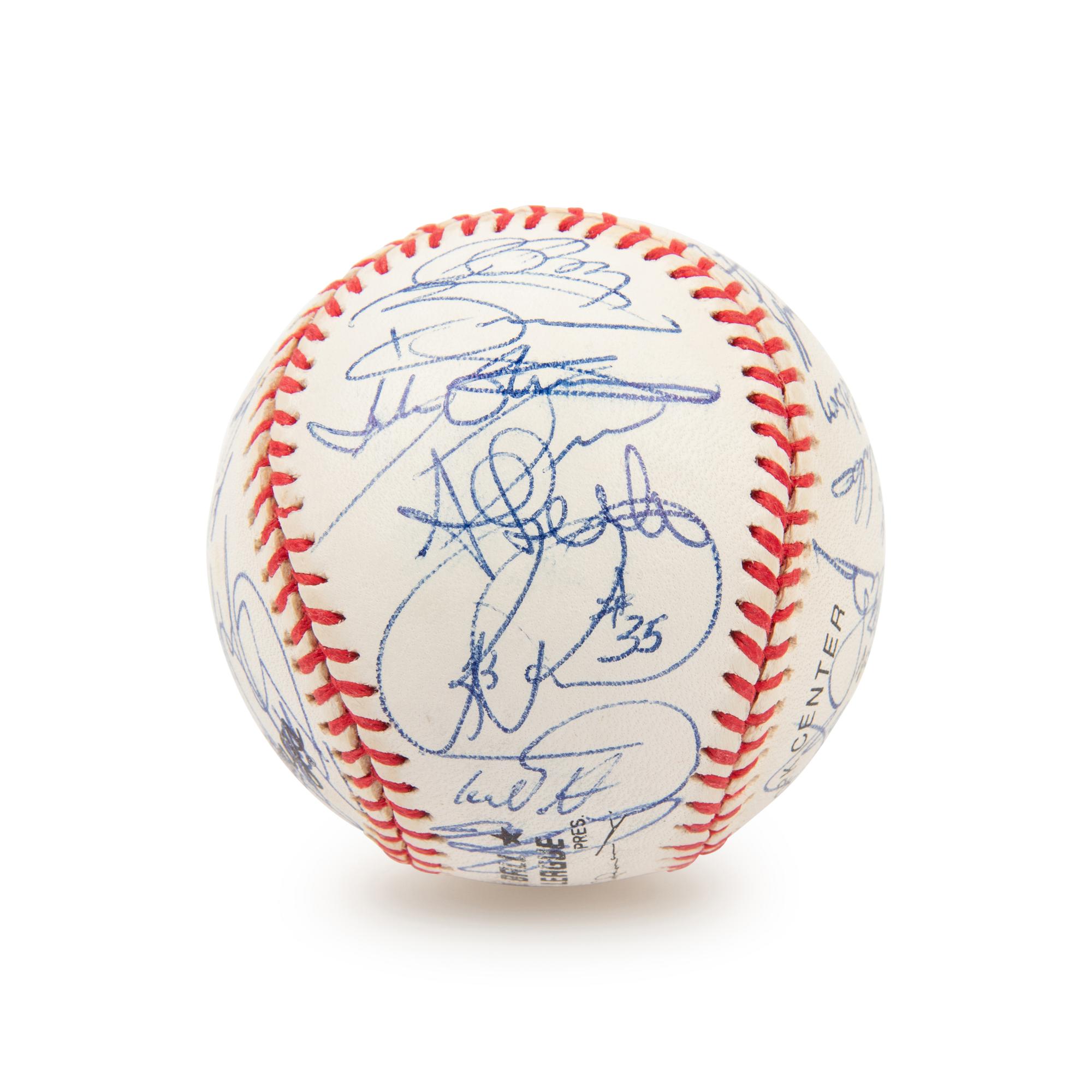 A 2000 National League Champion New York Mets Team Signed Autograph Baseball - 31 Signatures (Beckett Authentication Services Letter)