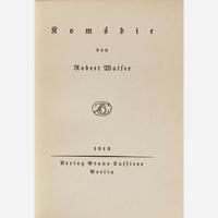 [Literature] Walser, Robert Group of 11 Titles