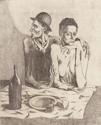 Pablo Picasso (Spanish, 1881-1973) - Le Repas Frugal, from La Suite des Saltimbanques