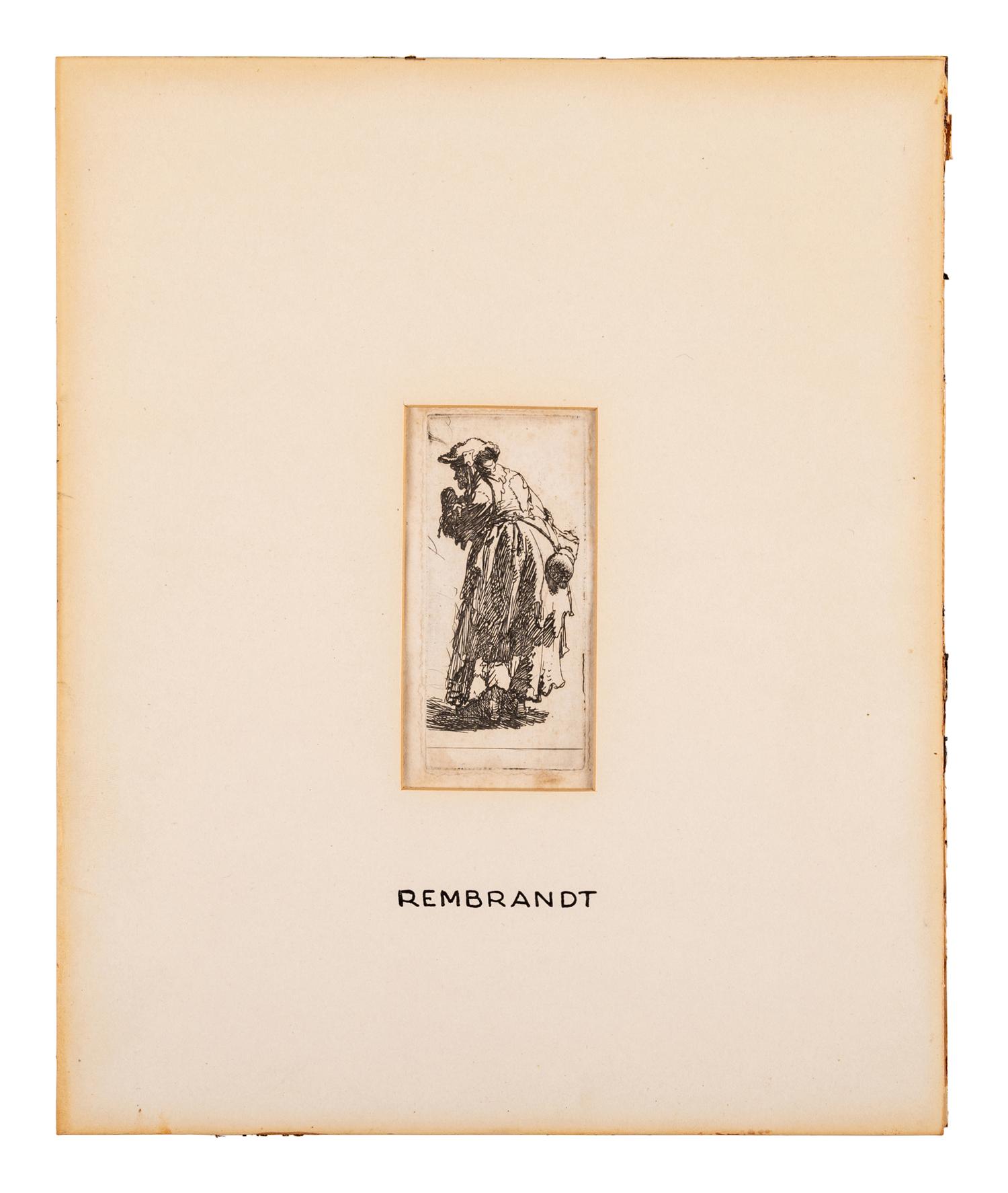 Old Beggar Woman with Gourd