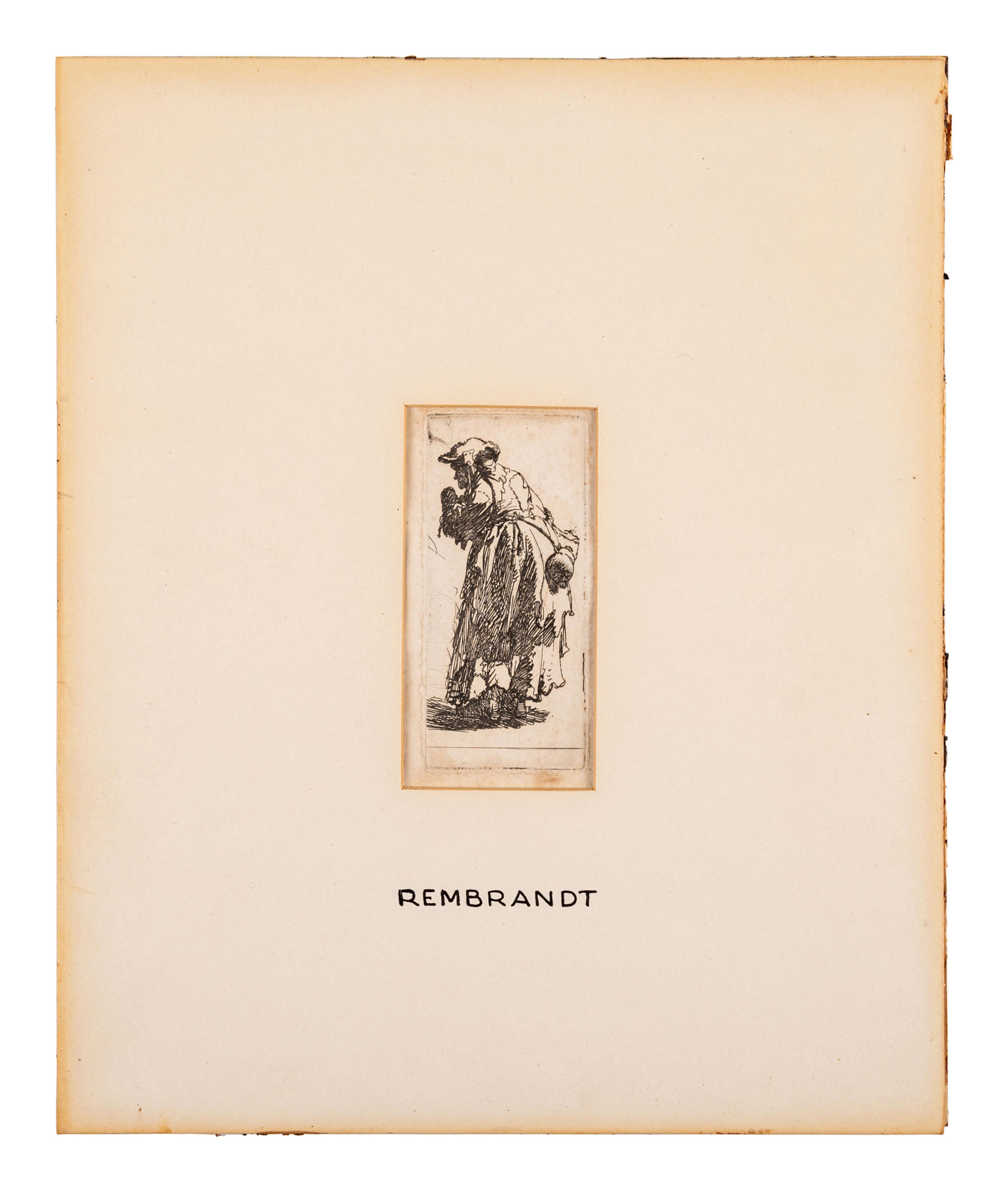 Old Beggar Woman with Gourd