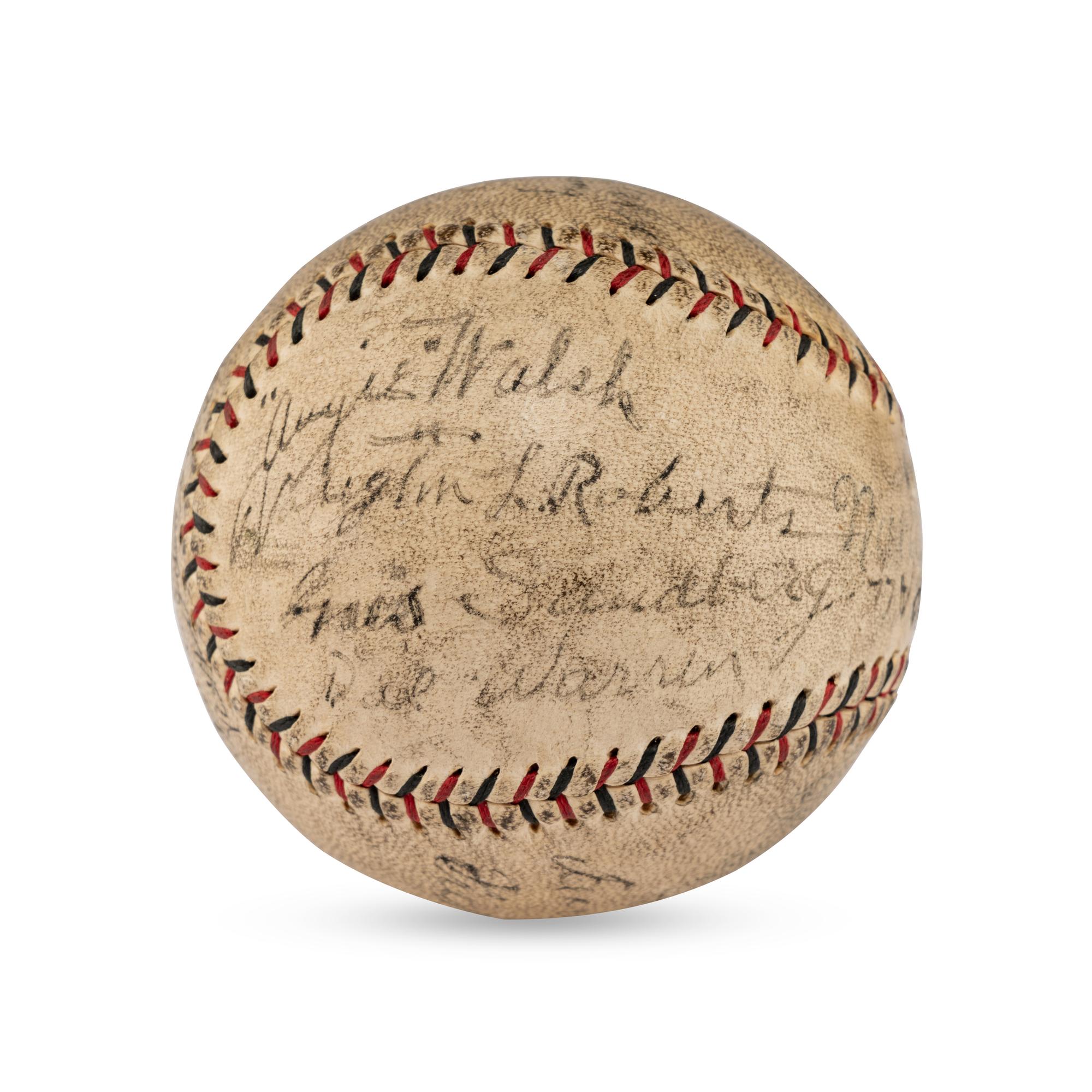 A 1929 Los Angeles Angels Team Signed Autograph Baseball