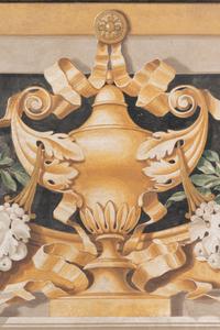 A Continental Painted Wall Panel