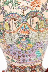 A Chinese Famille Rose Porcelain Large Vase