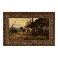 Cornelis Bouter (Dutch, 1888–1966) — The Hay Cart