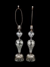 A Pair of St. Clair Paperweight Table Lamps