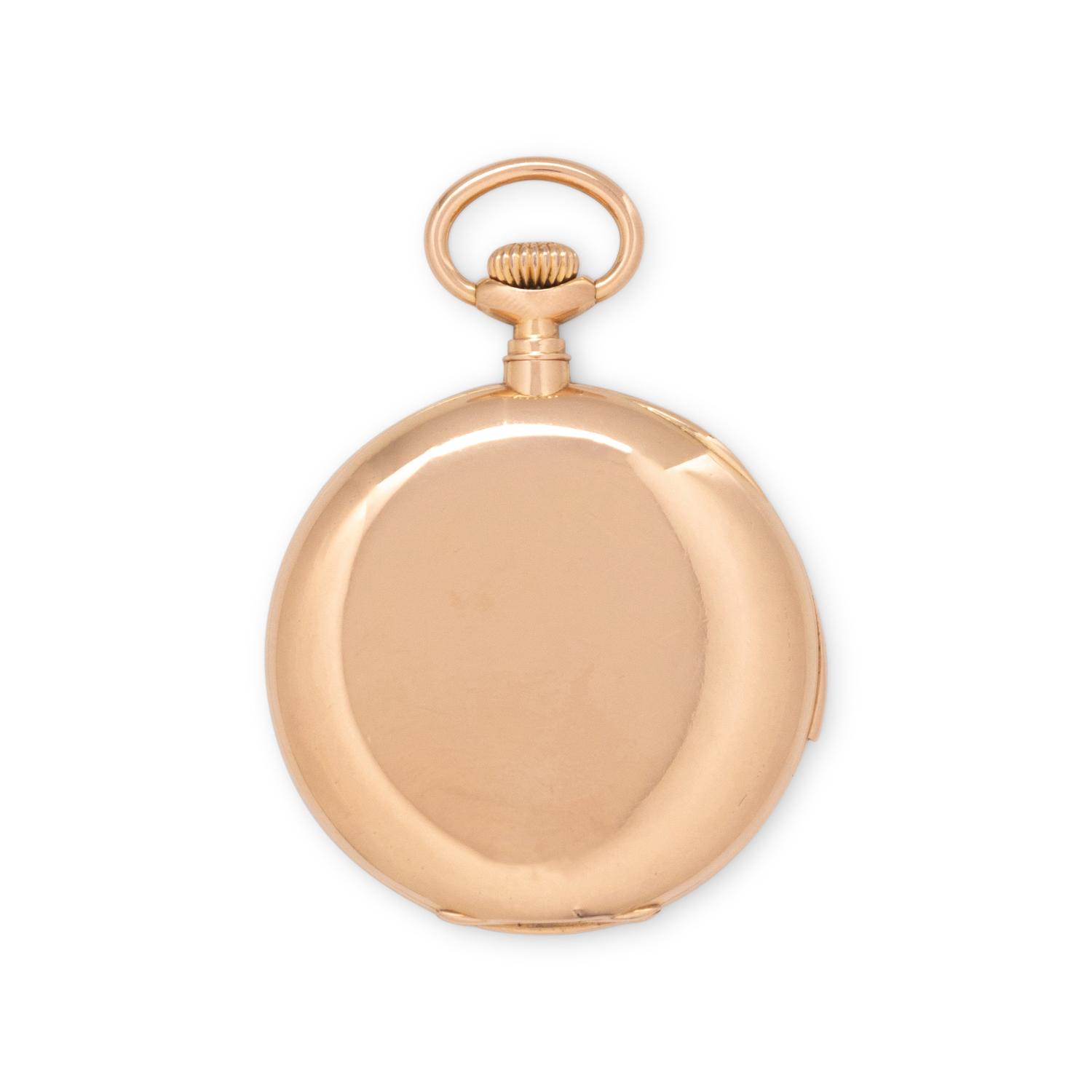 AUDEMARS PIGUET, 18K YELLOW GOLD MINUTE REPEATING POCKET WATCH