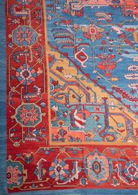 A Serapi Design Flatweave Wool Rug