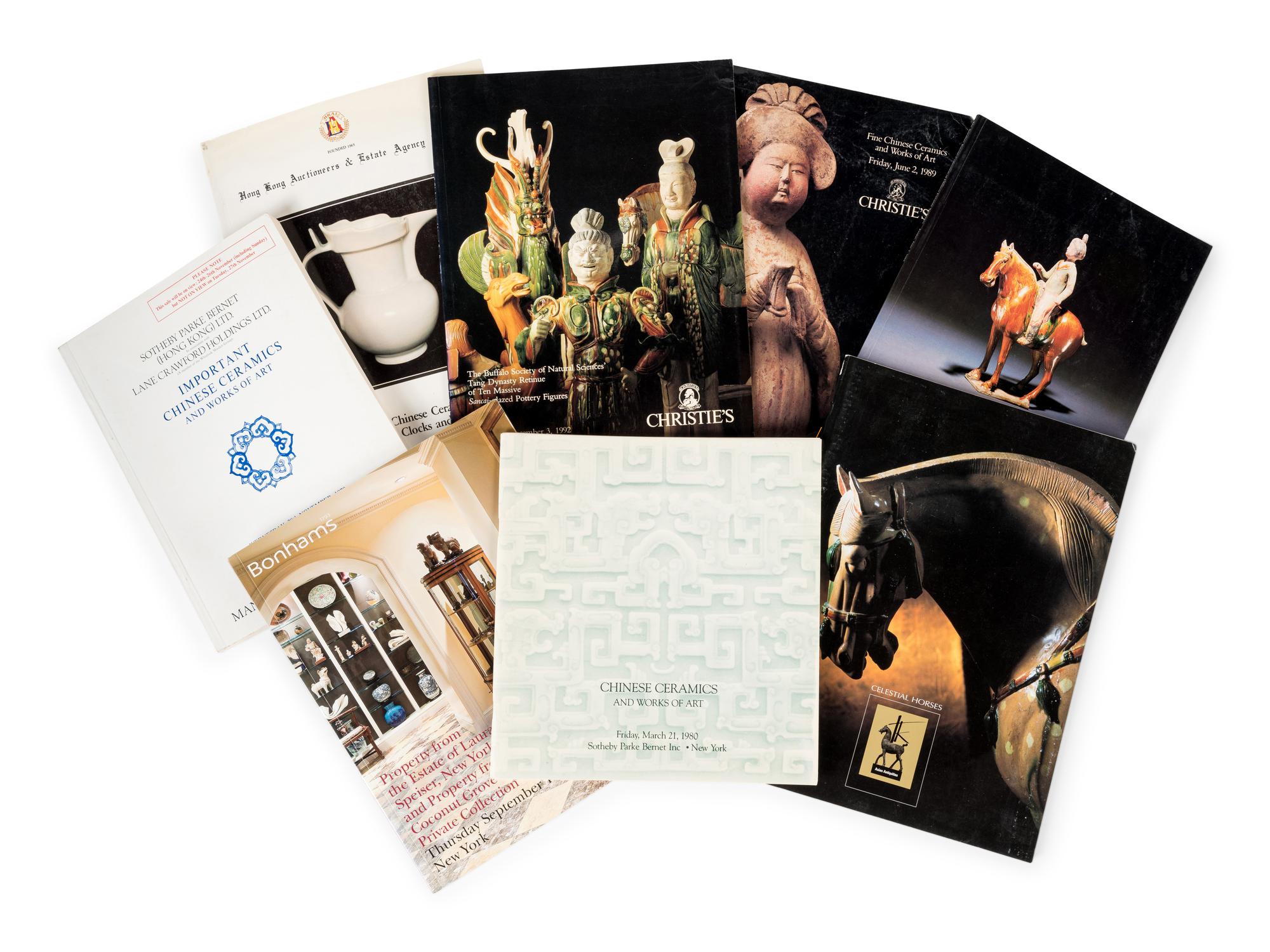 [CHINEESE CERAMICS] A group of reference books and auction catalogues about Chinese ceramics