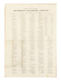 [LINCOLN-HAMLIN CAMPAIGN]. Roll of the National Republican Convention , Chicago. May 16th, 1860 .
